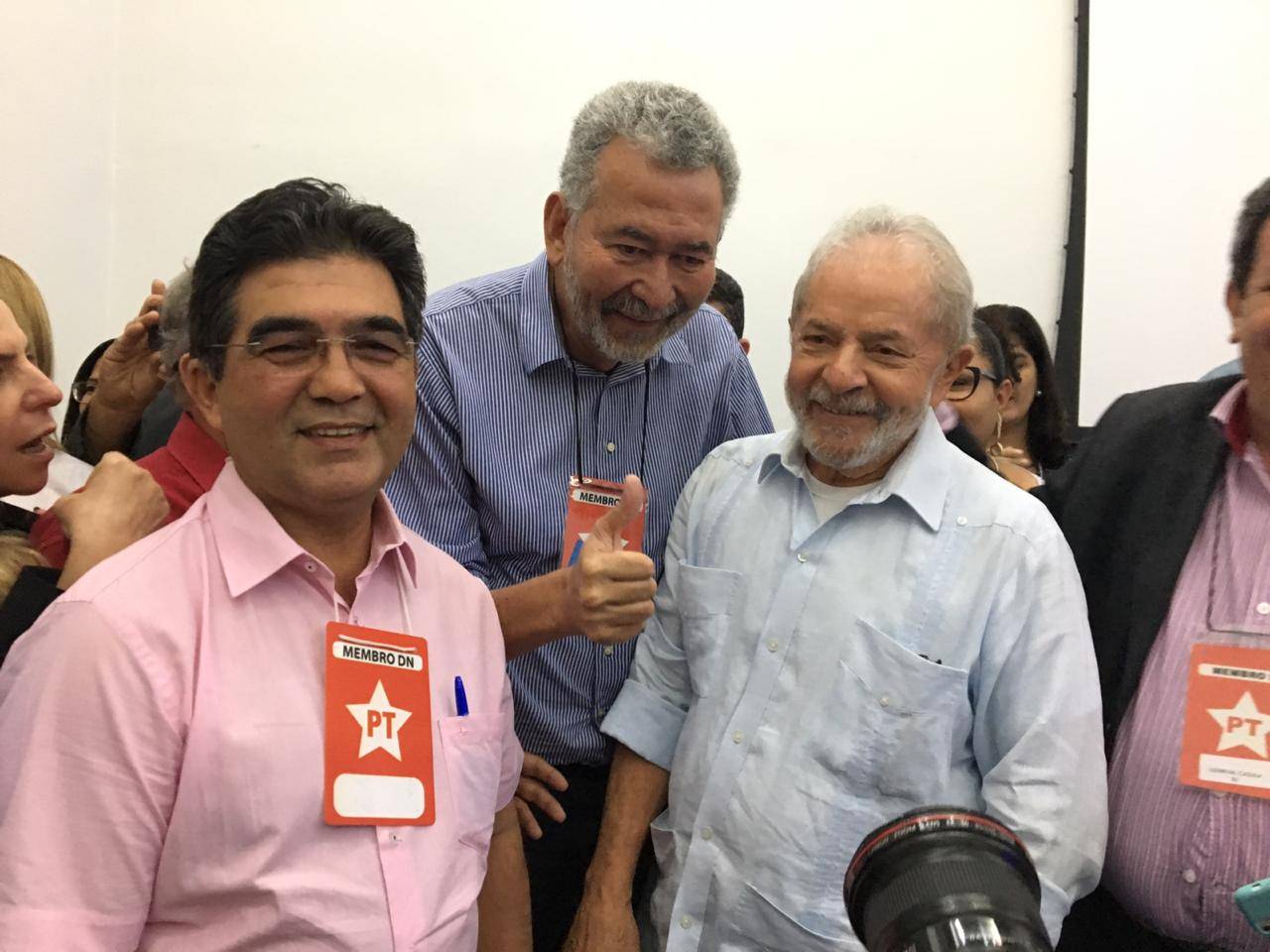 Deputado Francisco Limma com o ex-presidente Lula em São Paulo